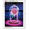 DIY Partial Round Diamond Painting-Rose PW815