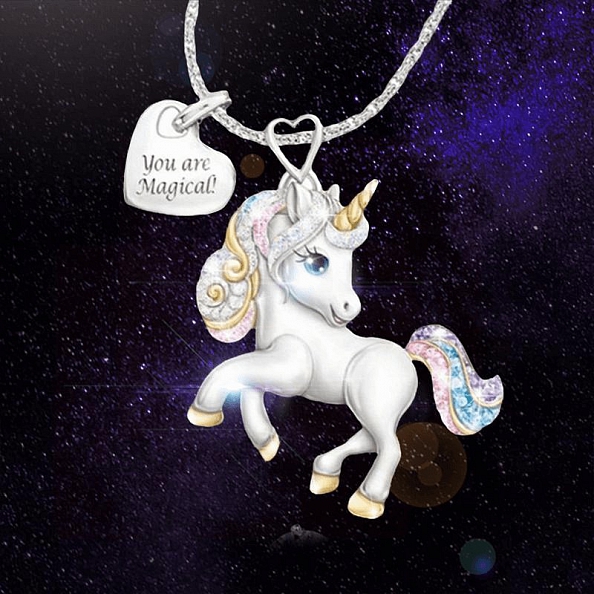 Cute Unicorn Necklace PWB081