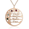 Custom Family Tree Name Pendant Necklace PW901