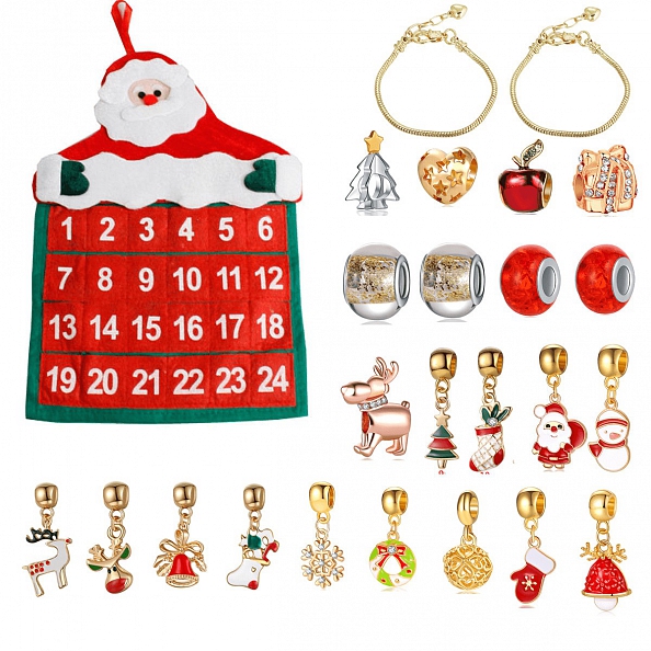 25pics Beads Christmas Bracelet Set PWB124