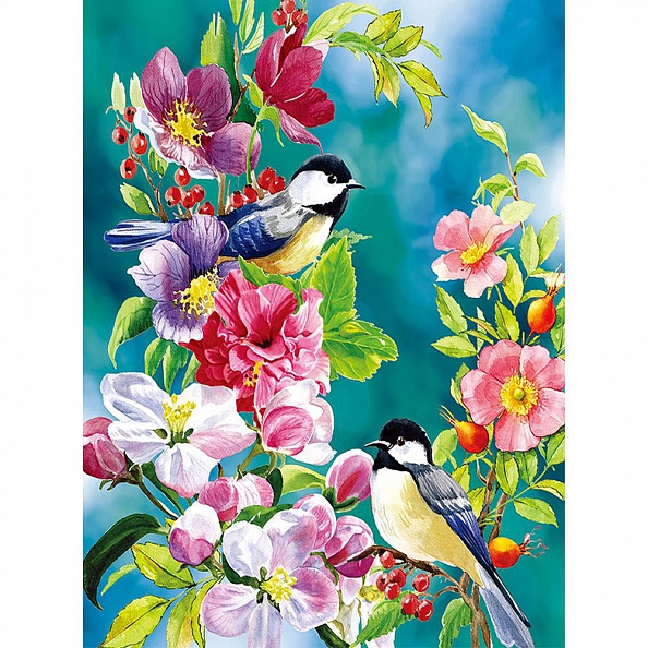 DIY Paint By Numbers Kit(40x50cm) Birds Flowers PW752