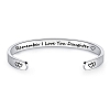 REMEMBER I LOVE YOU Family Cuff Bangle PWB432