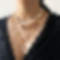 Simple multi-layer irregular necklace PWB213