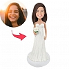 Beautiful Bride Wedding Custom Bobblehead PW313
