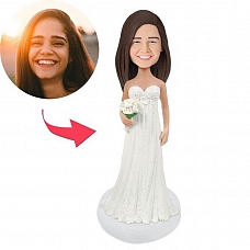 Beautiful Bride Wedding Custom Bobblehead PW313