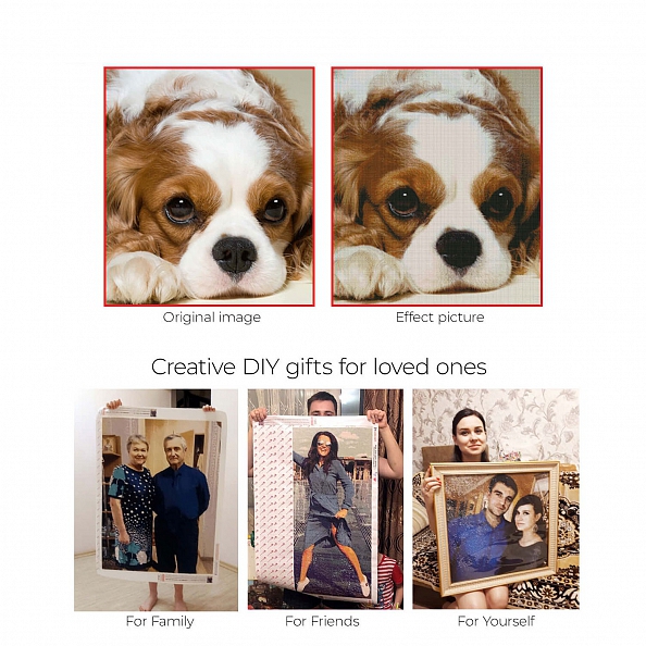 Custom Mother and Little Daughter Photo DIY Diamond Painting PW215