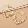 Cute heart shape pearl earrings PWB128