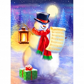 Snowman No.2 Full Drill 5D Diamond Painting Kit PW465