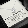 Unbiological Sister - Friendship Knot Necklace  PWB159