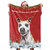 Christmas Dog Blanket Gift Custom Dog Blankets Pet Photo Painted Art Portrait Fleece Blanket PW077