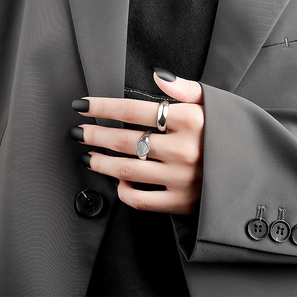 Elegant Heart-shaped Pear Ring PWB490