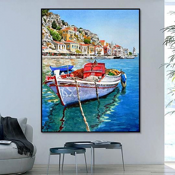 Landscape Water Town Paint By Numbers Kits PW159