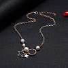 Simple elegant star pearl necklace PWB138