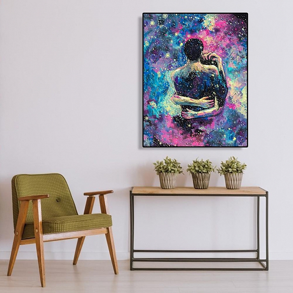 DIY Paint By Numbers- Hugging Lover(40*50 CM) PW742