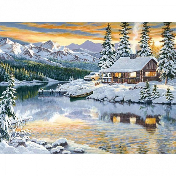 Full Drill 5D Diamond Painting Kit (DIY) -Snow Homw PW533