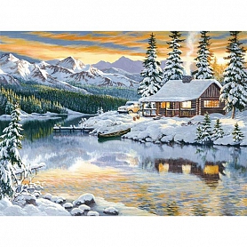 Full Drill 5D Diamond Painting Kit (DIY) -Snow Homw PW533