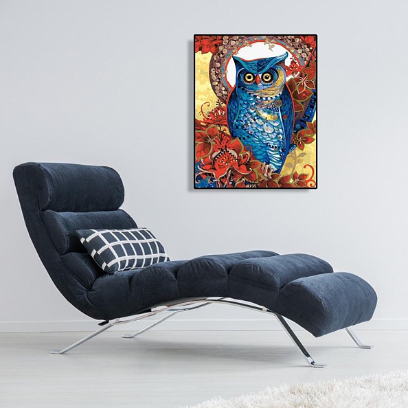 Paint By Numbers-DIY Colorful Owl(40*50 CM) PW739