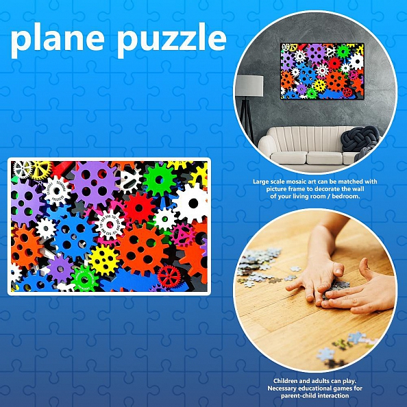 1000pcs Colorful Wheels-Jigsaw Puzzle(75x50cm) PW581