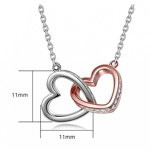 Parent to Child - Stole My Heart Interlocking Heart Necklace PWB228