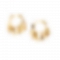 Gold plated huggie earrings PWB082