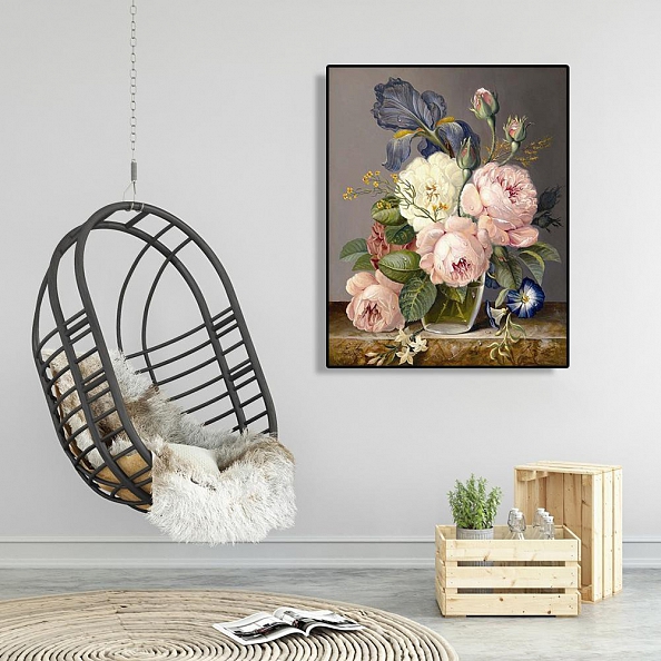 DIY Paint By Number Kits-Flowers(40*50 CM) PW618