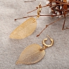 Hollow leaf eardrop PWB071