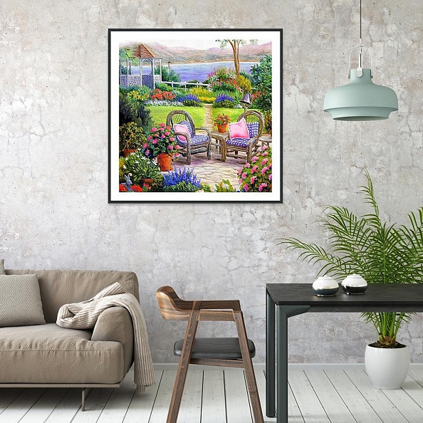 DIY 5D Full Round Drill Diamond Painting-Garden PW724