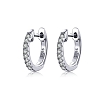 S925 Sterling Silver Hoop Earrings PWB347