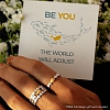 BE YOU, THE WORLD WILL ADJUST FISH RING PWB414