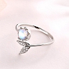 Whale Tail Moonstone Ring PWB285