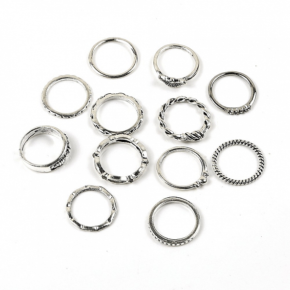 Tocona Bohemian Vintage Gold Crescent Geometric Ring PWB089