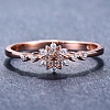 S925 Sterling Silver Snowflake Ring PWB241