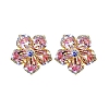 Blooming Flower Crystal Earrings PWB257