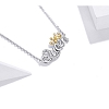 S925 Sterling Silver Queen Necklace PWB329