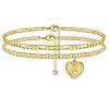 Heart Initials Ankle Bracelet PW889