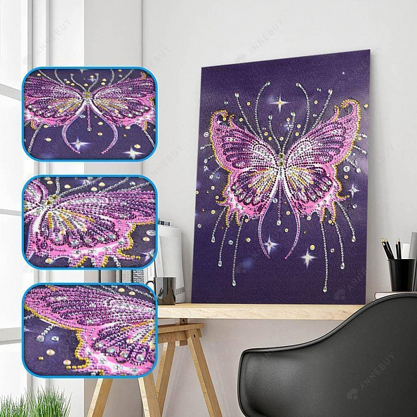 DIY Crystal Rhinestone Diamond Painting - Butterfly PW714