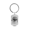 Custom photo engraved stainless steel key chain PW344