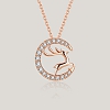 Sparkly Elk Necklace PWB344