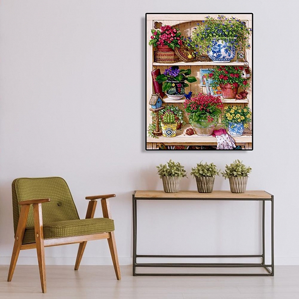 Paint By Number Kits-Flower Rack (40*50 CM) PW613