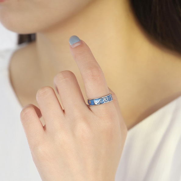 Van Gogh's Stars Couple Ring PWB476