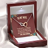 'I'M NOT PERFECT' Interlocking Hearts Necklace PWB317