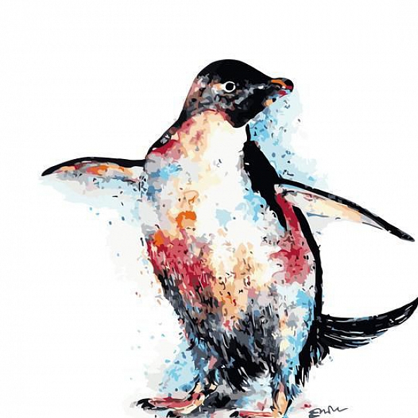 Animal Penguin Paint By Numbers Kits PW131