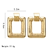 Rectangle gold plated earrings PWB156