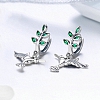Hummingbird & Spring Trees Earrings PWB540