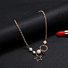 Simple elegant star pearl necklace PWB138