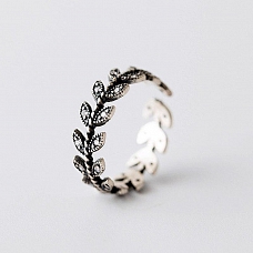 Sterling Silver Climbing Vine Ring PWB499