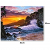 DIY Paint By Numbers-Seaside Sunset(40*50 CM)  PW607