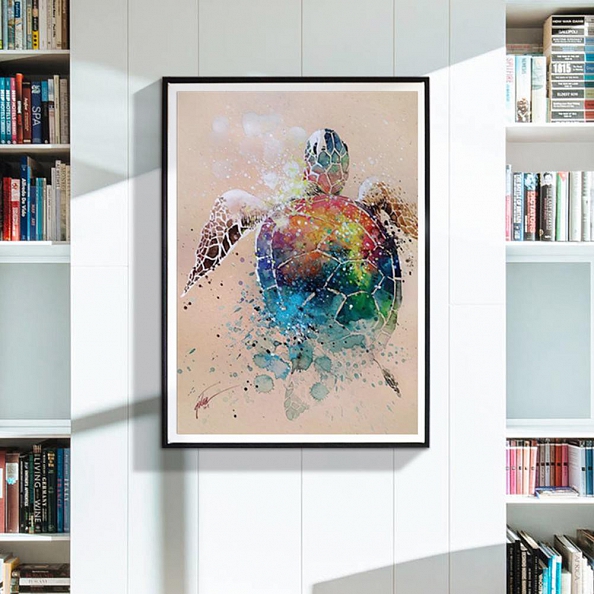 DIY Full Round Diamond Painting-Tortoise PW807