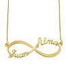  Infinity 2 Names Necklace PW828