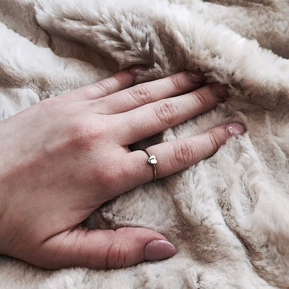 Heart Ring with Initials PW839